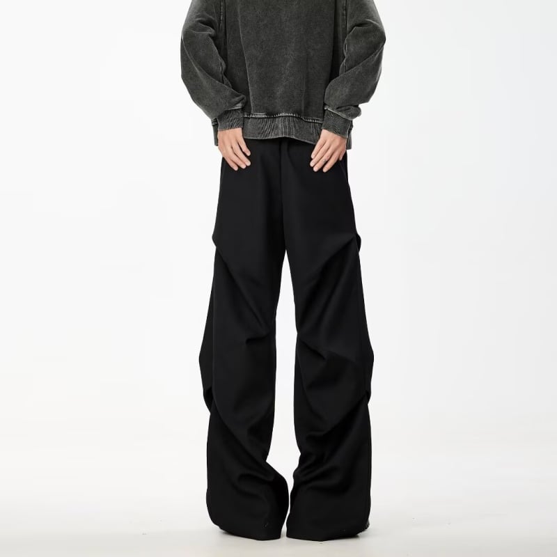 Pantaloni drepti, stil business ușor, poliester 95% – țesătură principală, toamnă 2024