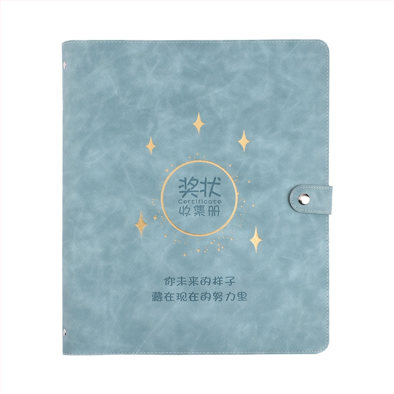 Ādas sertifikātu kolekcijas grāmata, Avinar modelis 05, 120 lappuses, pielāgošana pieejama, biezums 4