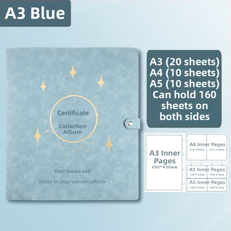 Odinė pažymėjimų rinkinio knyga, Avinar modelis 05, 120 puslapių, pritaikymas, storis 4