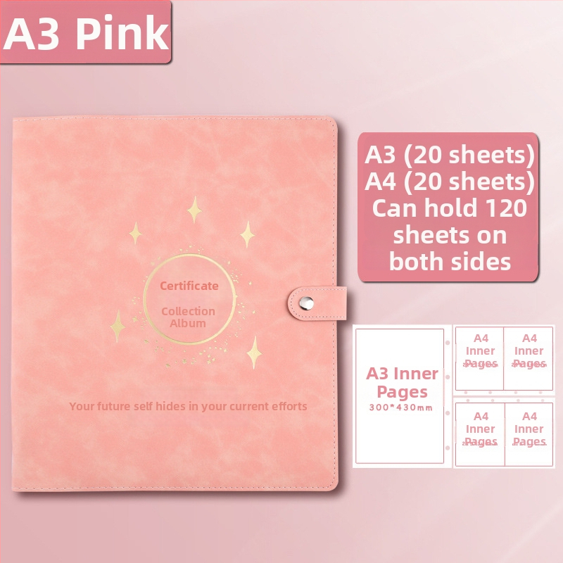 Odinė pažymėjimų rinkinio knyga, Avinar modelis 05, 120 puslapių, pritaikymas, storis 4