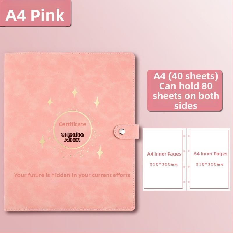 Odinė pažymėjimų rinkinio knyga, Avinar modelis 05, 120 puslapių, pritaikymas, storis 4