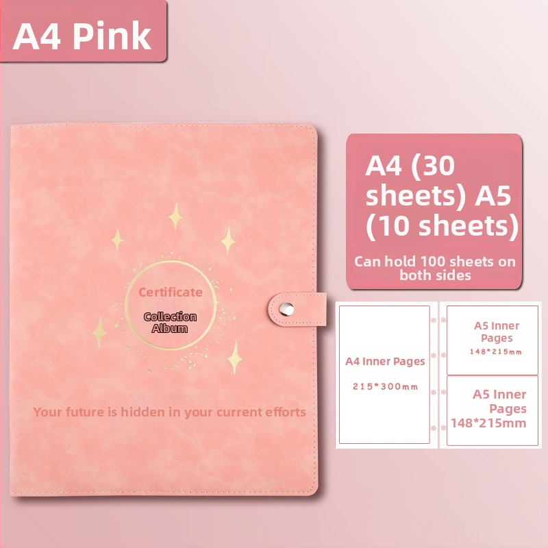 Odinė pažymėjimų rinkinio knyga, Avinar modelis 05, 120 puslapių, pritaikymas, storis 4