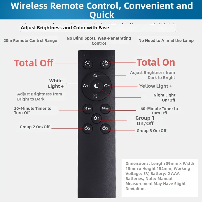 Bec LED cu telecomandă, dual-color reglabil, 6W, soclu E27, 500–1000 lm, fascicul 270°, IP44