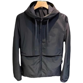 Geacă bărbătească cu glugă din bumbac, lungime obișnuită, țesătură din amestec de bumbac cu păr de iepure, căptușeală poliester, buzunare patch cu trei dimensiuni