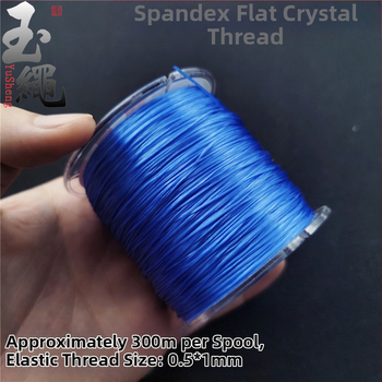 Kristall-ahhaadist käevõru spandex-elastsest köiest, lame traat, masinane mähis, Jade rope bränd