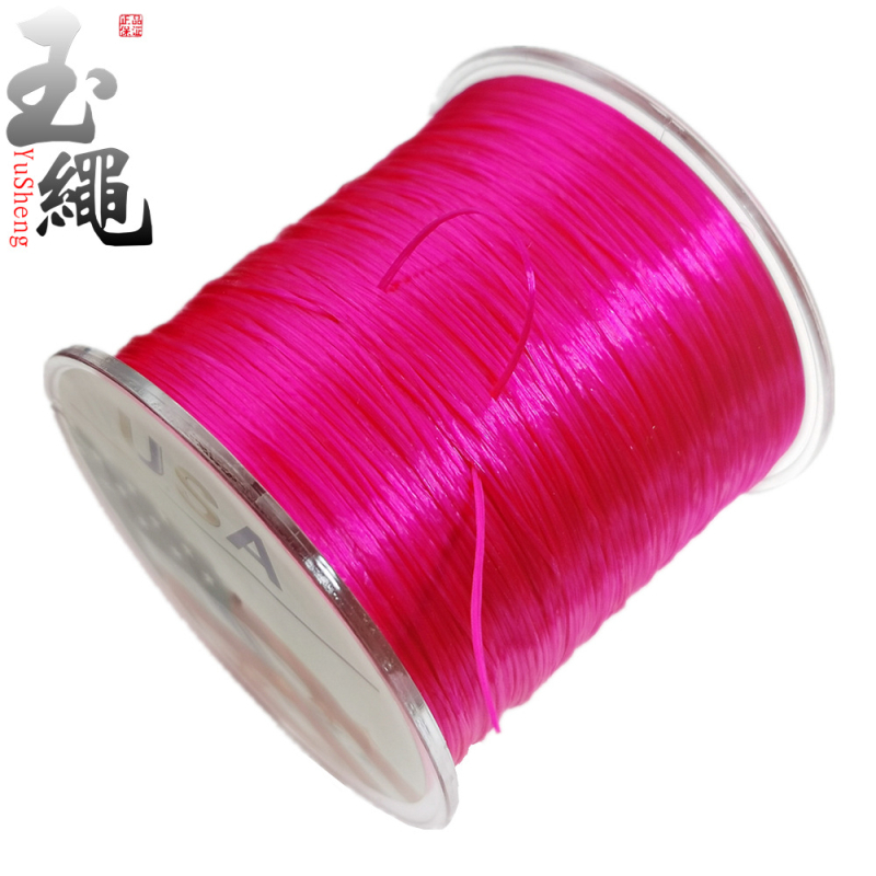 Гривна от кристална ахат със спандекс еластичен шнур, плоска тел, машинно навиване, марка Jade rope