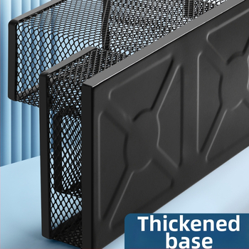 Excellent metalo rašiklio laikiklis – daugiafunkcinis stalinis organizatorius rašymo priemonėms