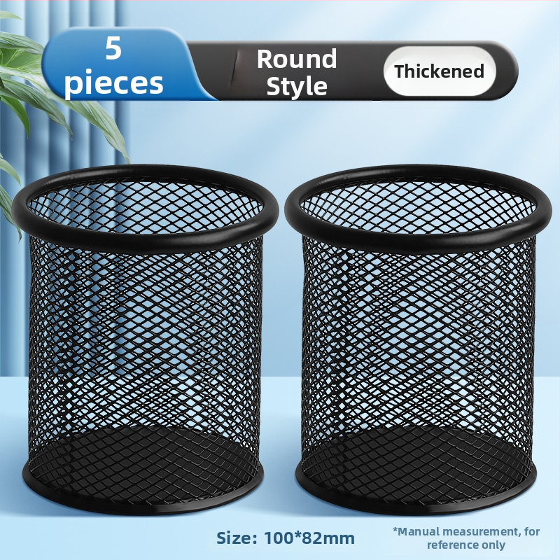 Excellent metalo rašiklio laikiklis – daugiafunkcinis stalinis organizatorius rašymo priemonėms