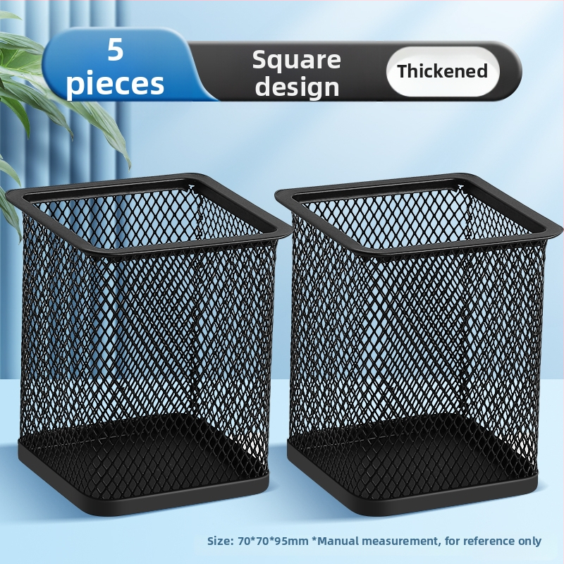 Excellent metalo rašiklio laikiklis – daugiafunkcinis stalinis organizatorius rašymo priemonėms