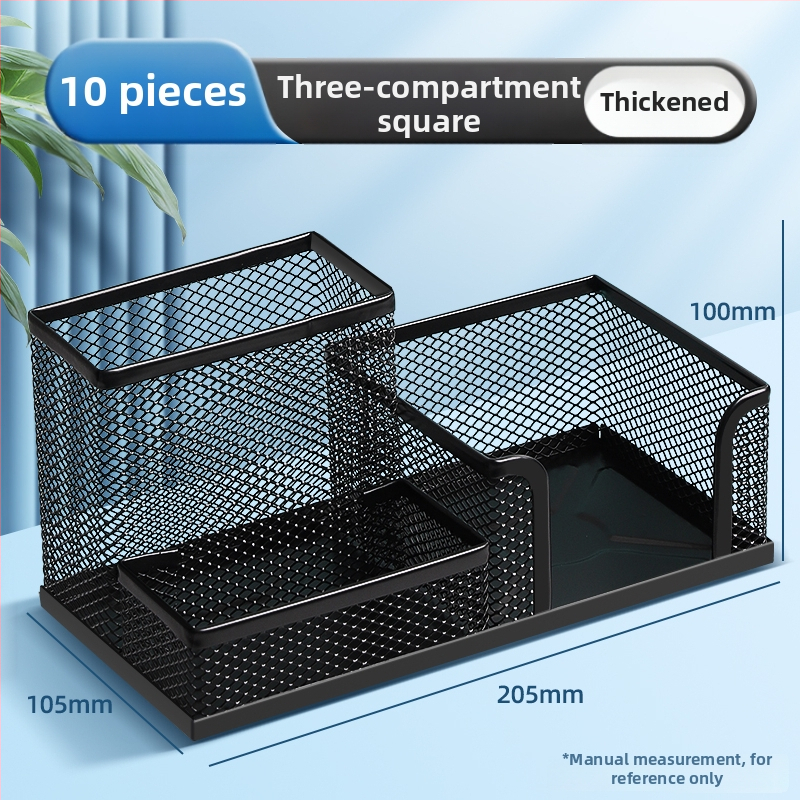 Excellent metalo rašiklio laikiklis – daugiafunkcinis stalinis organizatorius rašymo priemonėms