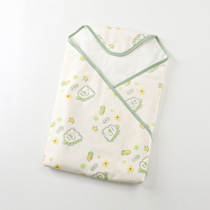 Naujagimio apsivijimo pledas, 100% medvilnė, poliesterio užpildas, gyvūnų raštas, visiems sezonams