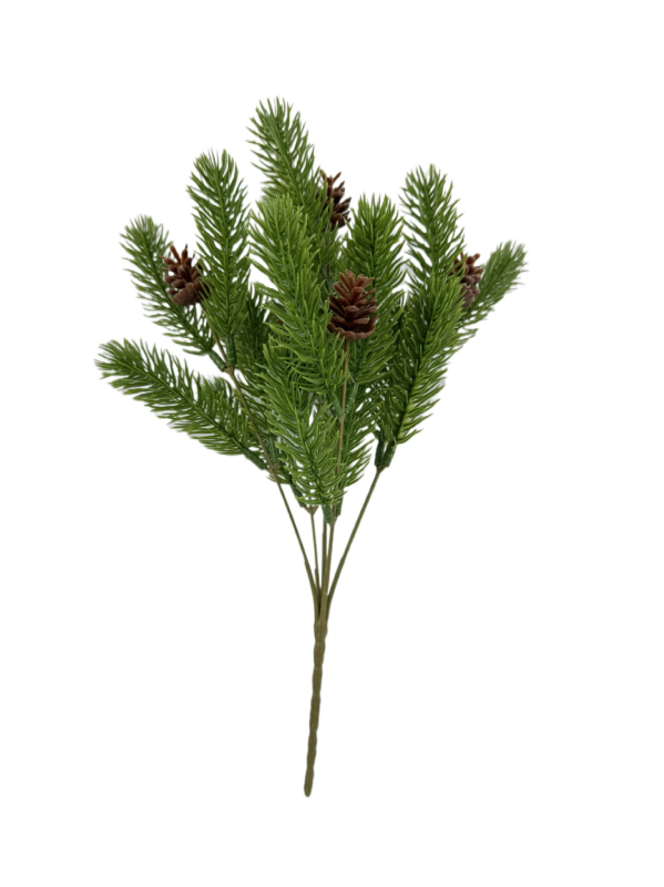 Xinyijia ornamente de Crăciun pentru brad: ace de brad, conuri de brad și fulgi de zăpadă - părți din plastic și fier