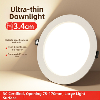 Downlight LED încastrat, ultra-subțire, 11-15W, 220V, 3000K, instalare ascunsă