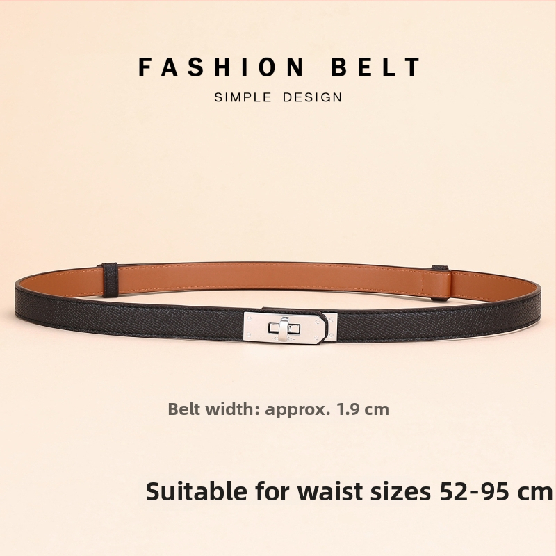 Moteriškas odinis diržas sukniai – dekoratyvinis liemenės diržas, plotis 2–4 cm, sagtis iš lydinio, užsegimas mygtuku