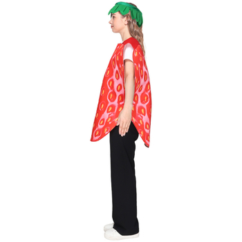 Felnőtt szamóca cosplay jelmez – szórakoztató gyümölcs sorozat témájú Halloween buliba, uniszex színpadi viselet ( Poliészter; Uniszex; 2025 tavasz megjelenés; 25–29 évesek; 95%+ poliészter tartalom)