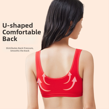 Mergaitėms skirtas vest tipo liemenėlė, nailonas, medvilninė įdaila, pilnas puodelis, plonos formuotos puodeliai