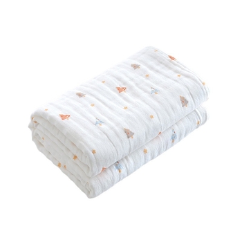 Kūdikio vonios rankšluostis - 100% medvilnė, 8 sluoksnių gaze, stora, 500 g+, karikatūros raštas