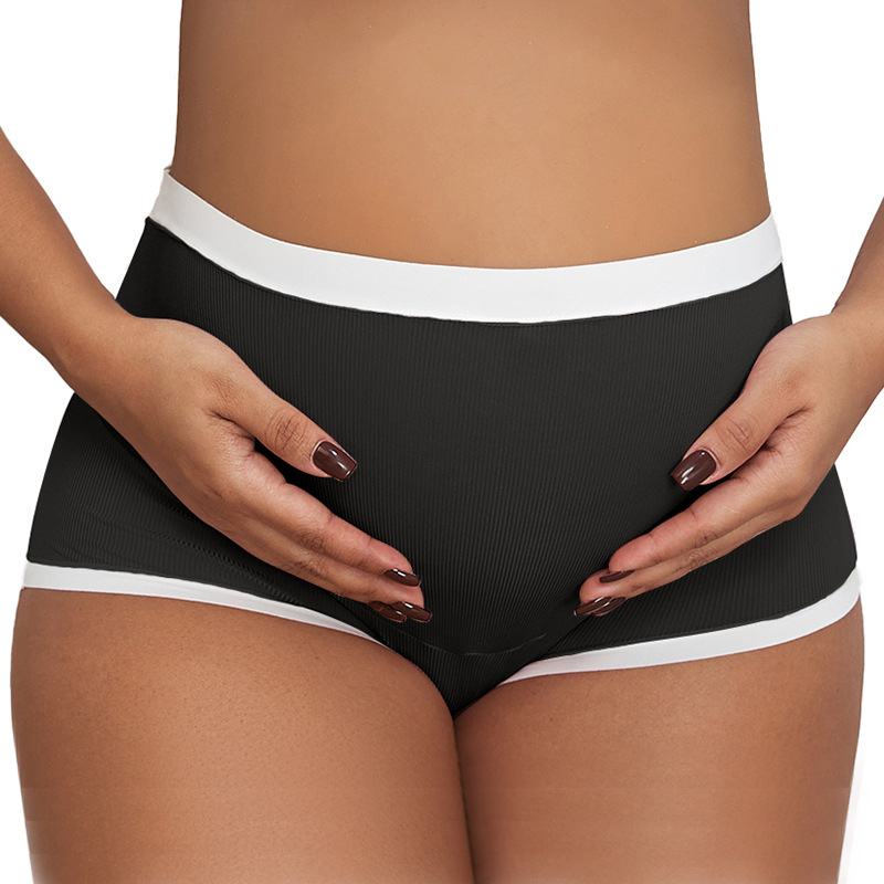 Nėščiųjų kelnaitės su aukštu liemeniu ir pilvo parama, medvilnė, mezginiai, greitas džiūvimas (aukštas liemuo; medvilnė; mezginiai; greitas džiūvimas; įklotas 90–95% medvilnė)