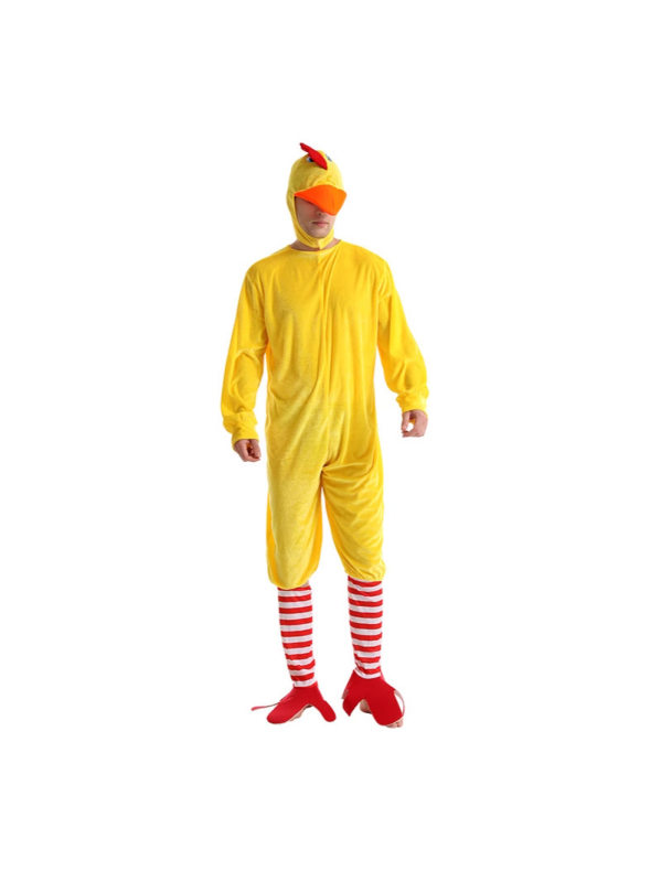 Muški cosplay kostim s temom pilića za Halloween i uloge u igrama/anime, poliester