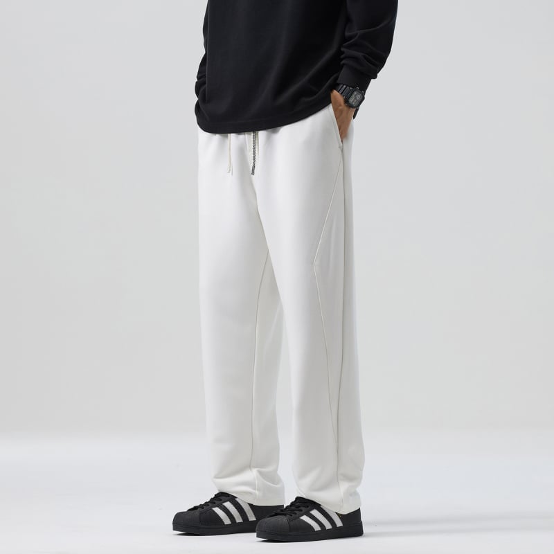 Ανδρικά τζιν, Κορεατικό βασικό στυλ με ίσια γραμμή, μεσαία μέση, κλείσιμο με κορδόνι, βαμβακο-πολυεστερική μίξη