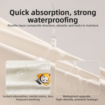 Drizzle Vaikų plovimo skuduras su atsparia bavete – Daugiafunkcinis rankšluostis (polisteris, 150d, plokščias audinys, 80–100 g)