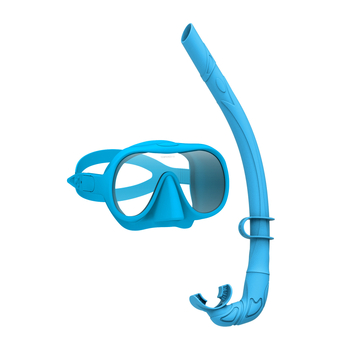 Silikoninės nardymo kaukės ir snorkelio rinkinys, anti-fog, ZMZDIVE