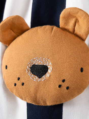 Mergaitėms skirta medvilnė suknelė su ilgomis rankovėmis, princesės stiliaus, dryžių ir animacinių paveikslėlių raštas, 95% medvilnė, švelnus apdaila, pamušalas: medvilnė, amžiaus grupė 3–8 m, rudens 2025 kolekcija.