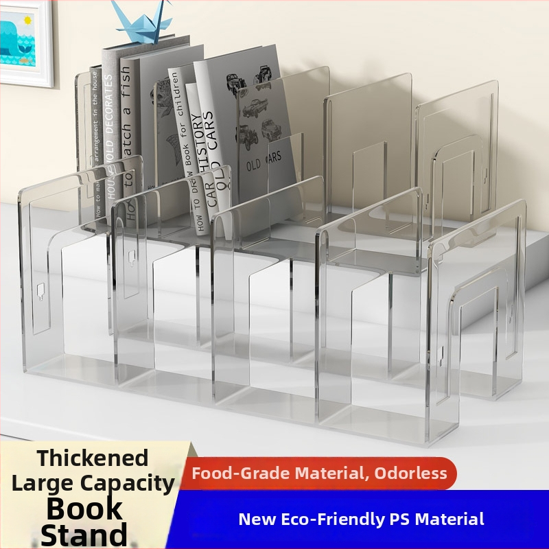 Hongfa 823 Plastikinis stalinis knygų laikiklis su skyrikliu — Modelis 823, Medžiaga: Plastikas, Neto svoris: 320 g, Pakuotė: 72/30