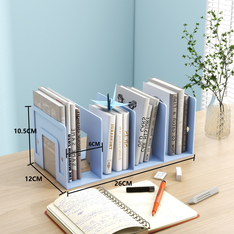 Hongfa 823 Plastikinis stalinis knygų laikiklis su skyrikliu — Modelis 823, Medžiaga: Plastikas, Neto svoris: 320 g, Pakuotė: 72/30
