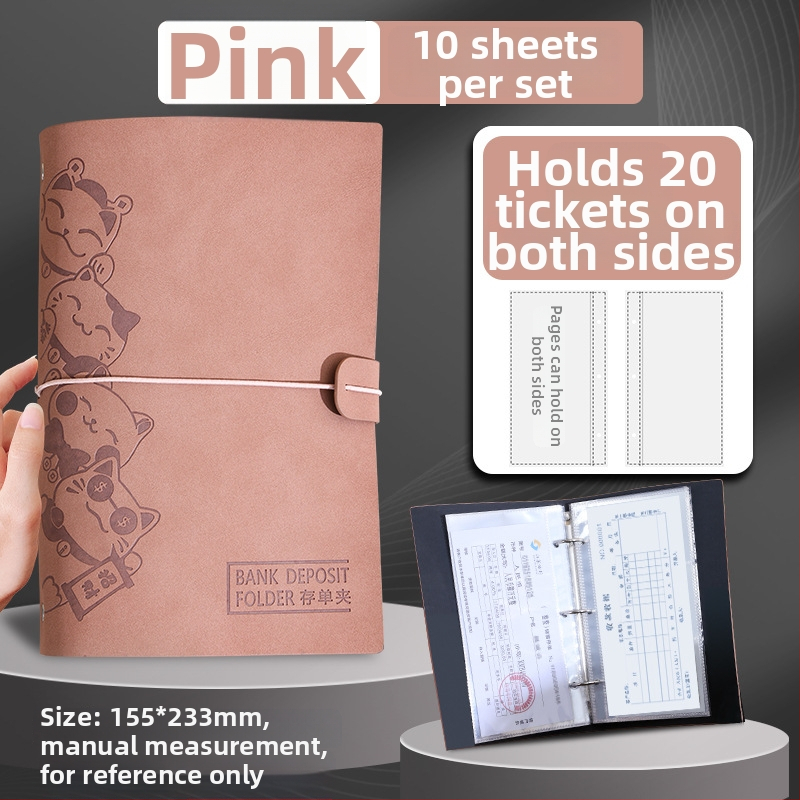 Vieno klipsų laikmena su laisvais lapais, PU oda, pritaikymas su logotipo spauda