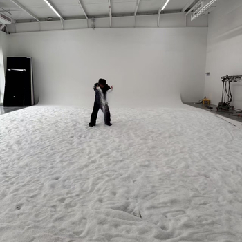 Mākslīgā sniega pulveris ainavu filmēšanai, sausais sniegs kritums, Ziemassvētku vitrīna, iepakojums: maisiņš, materiāls: PE (plastmasa)