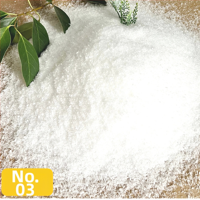 Mākslīgā sniega pulveris ainavu filmēšanai, sausais sniegs kritums, Ziemassvētku vitrīna, iepakojums: maisiņš, materiāls: PE (plastmasa)