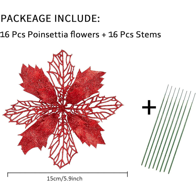 Στολίδια: Xinpeng πλαστικά χριστουγεννιάτικα λουλούδια με κοφτό σχέδιο και παγιέτες; Υλικό: πλαστικό; Μάρκα: Xinpeng; Στυλ: κλασικό, μοντέρνο μινιμαλιστικό, παραδοσιακό; Γιορτή: Χριστούγεννα; Τύπος: διακοσμητικά