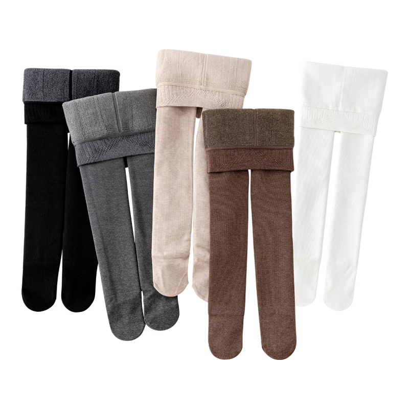 Gyerekeknek téli vastag harisnya, egyszínű, 3–8 év, poliészter