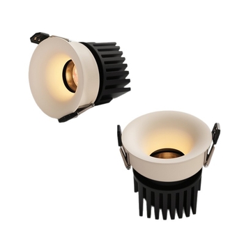 Downlight din aluminiu, sursă COB LED, 6–10W, 220V, montaj ascuns, control manual, 50.000 de ore de viață, potrivit pentru living/dining/dormitor.