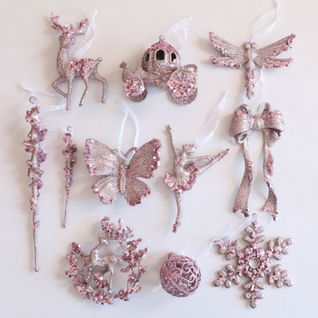 Ακρυλικό χριστουγεννιάτικο κρεμαστό με χιονονιφάδα