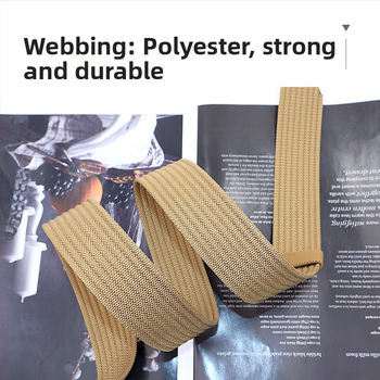 Ανδρική ζώνη από νάιλον με κράμα διπλού δαχτυλιδιού, σχέδιο ρίγες, πλάτος 2-4 εκ, τακτική εξωτερική ζώνη