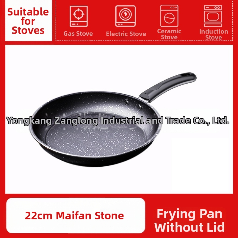 CYJ-JG-006 Maifan akmeninė neprilimpančio keptuvė su daugiasluoksniu dugnu, tinkama indukcijai ir dujinėms viryklėms