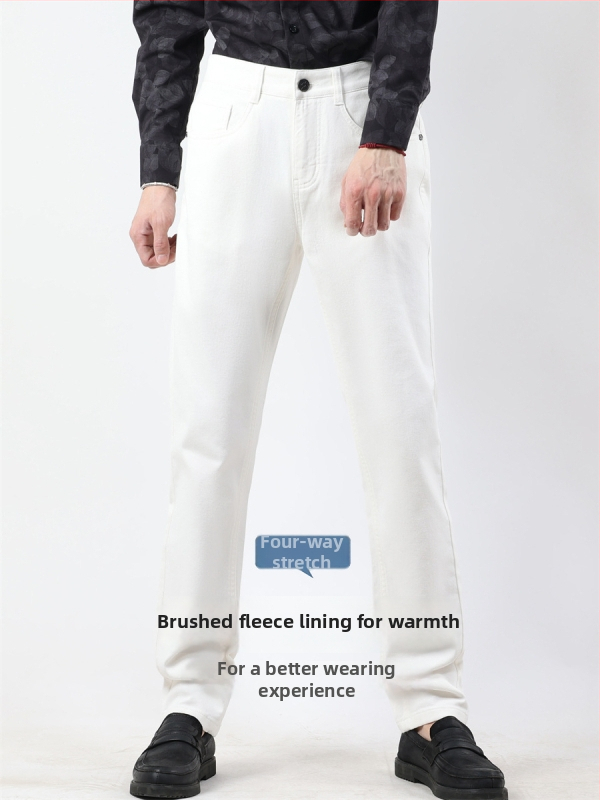 Vīriešu džinsi ar taisnu piegriezumu, vidējā josta, rāvējslēdzējs, izmazgāti