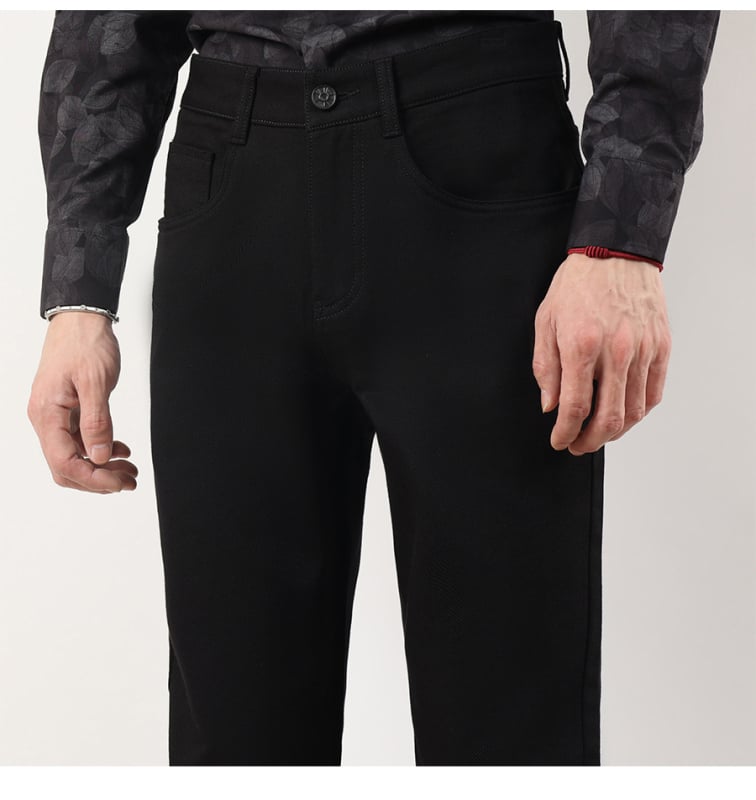 Αντρικά τζιν παντελόνια με ίσια γραμμή, μεσαίας μέσης, φερμουάρ, πλυμένα