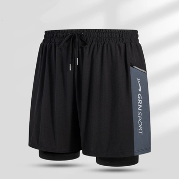 Ανδρικά μαγιό με διπλό στρώμα για άνεση και διακριτικότητα, στυλ μποξέρ, νάιλον με 85% πολυεστέρα, κατάλληλα για κολύμβηση και κολύμβηση σε ρηχά νερά