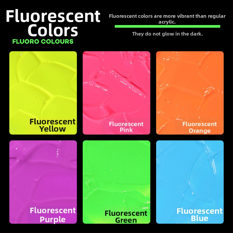 Monde metāliskā fluorescējošā akrila krāsa – 100 ml, ūdensizturīga, netoksiska, viena pudele, paredzēta sienu gleznošanai un DIY projektiem