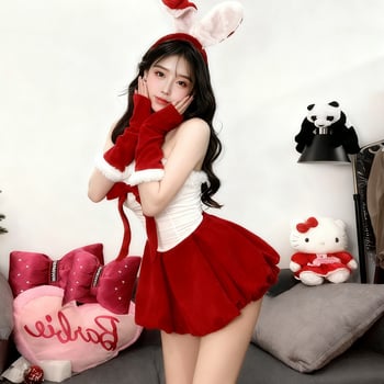 Cosplay jelmez készlet melltartó párnával női ballroom táncokhoz – Corduroy anyag, 70–80% poliészter, Amorane