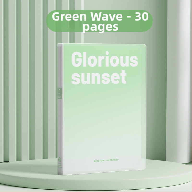 Dokumentų dėklas su įterptais lapais, gradientinis spalvų dizainas, daugiasluoksė laikymo sistema (Medžiaga: Plastikas; Lapų skaičius: 100; Logotipo spausdinimas: Ne; Pritaikymas: Ne)