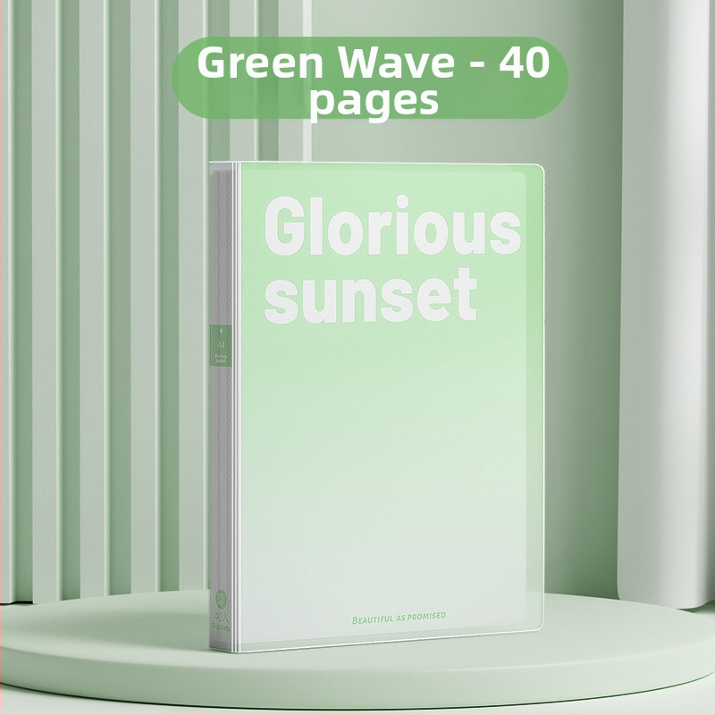 Dokumentų dėklas su įterptais lapais, gradientinis spalvų dizainas, daugiasluoksė laikymo sistema (Medžiaga: Plastikas; Lapų skaičius: 100; Logotipo spausdinimas: Ne; Pritaikymas: Ne)