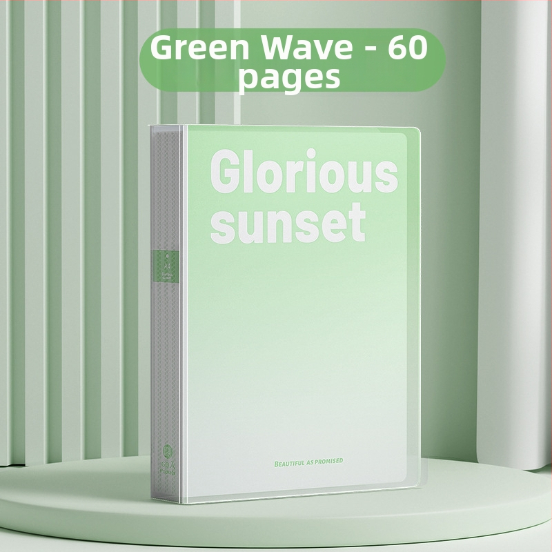 Dokumentų dėklas su įterptais lapais, gradientinis spalvų dizainas, daugiasluoksė laikymo sistema (Medžiaga: Plastikas; Lapų skaičius: 100; Logotipo spausdinimas: Ne; Pritaikymas: Ne)