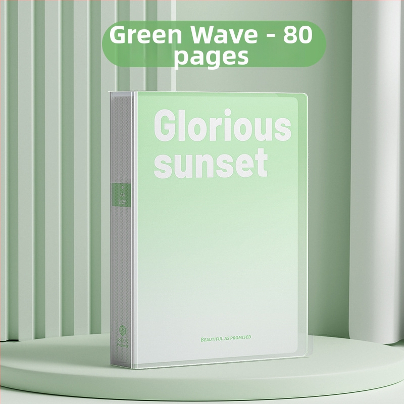 Dokumentų dėklas su įterptais lapais, gradientinis spalvų dizainas, daugiasluoksė laikymo sistema (Medžiaga: Plastikas; Lapų skaičius: 100; Logotipo spausdinimas: Ne; Pritaikymas: Ne)