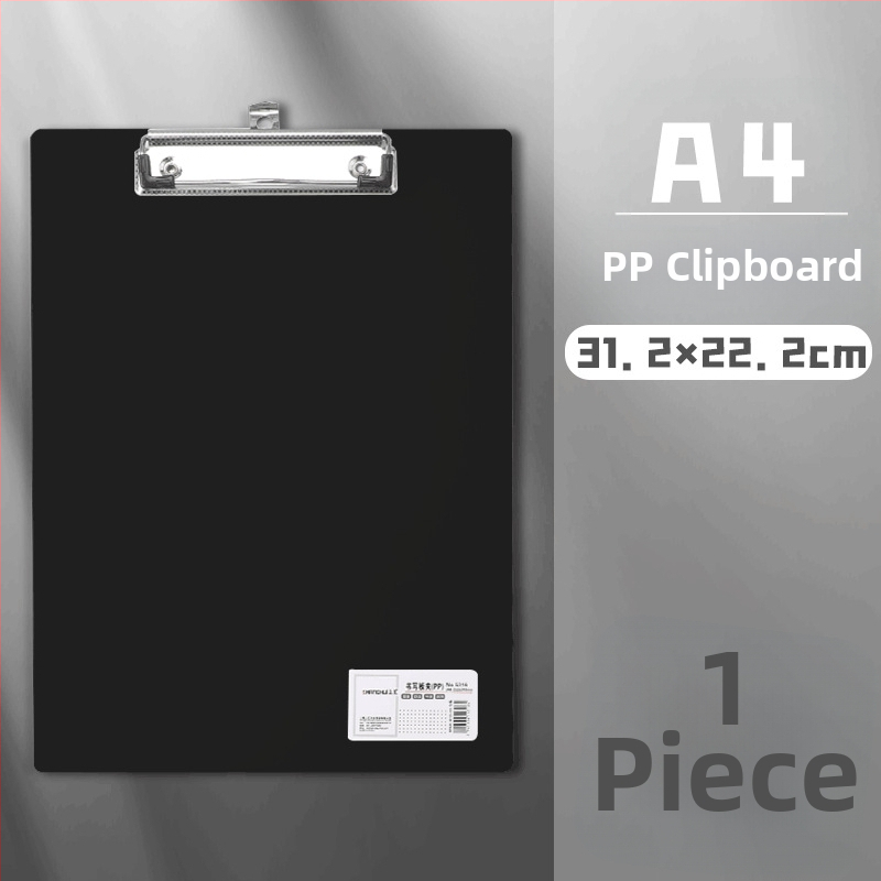 A4 plokštės klipas – plastikinis klipas, PP medžiaga, modelis 5316/5317, plokštės storis 1,5 mm, tinka A3 popieriui