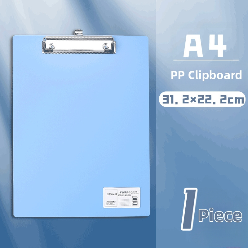 A4 plokštės klipas – plastikinis klipas, PP medžiaga, modelis 5316/5317, plokštės storis 1,5 mm, tinka A3 popieriui