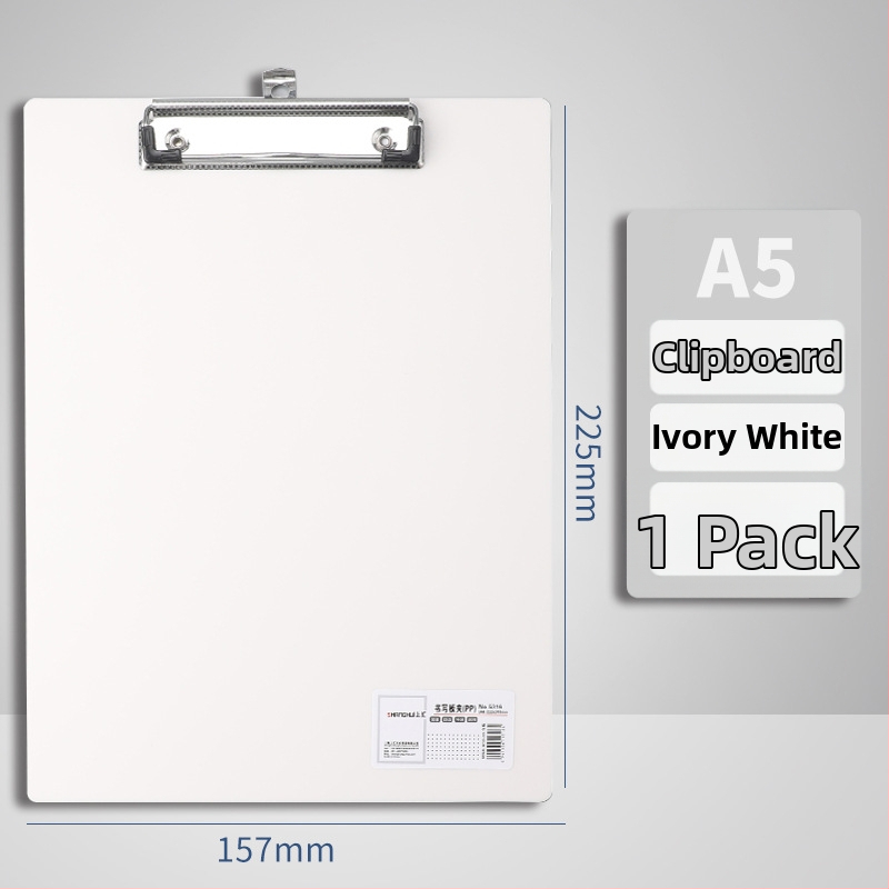 A4 plokštės klipas – plastikinis klipas, PP medžiaga, modelis 5316/5317, plokštės storis 1,5 mm, tinka A3 popieriui